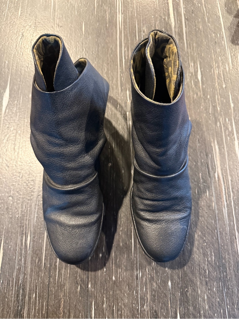 Fly London Women's Black Leather Ankle Boots - Classic Slip-On Style
